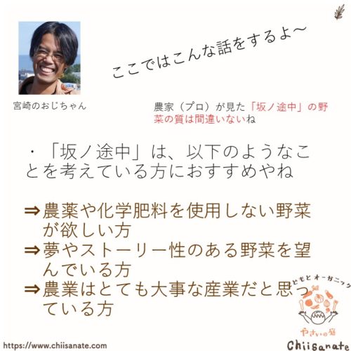農家の僕が野菜の宅配「坂ノ途中」を試した感想(説明画像)